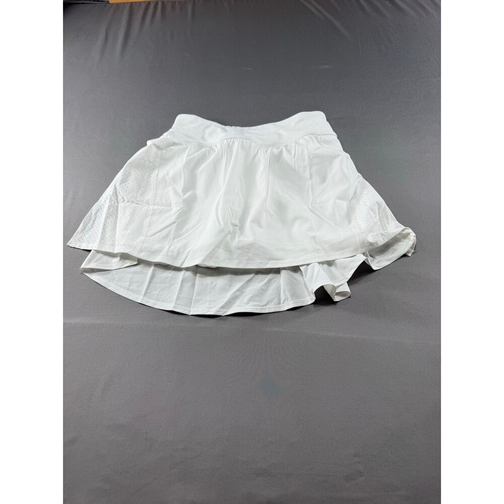 SPANX Get Moving Skort White Small 14” Athletic Golf Tennis Skirt NWT